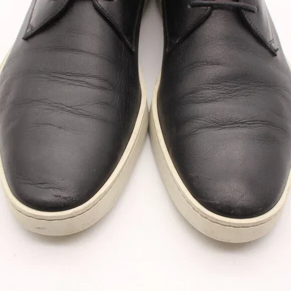 Santoni Atlantis Oxfords Shoes Men’s Size 8.5 Black Leather Low Top Sneaker